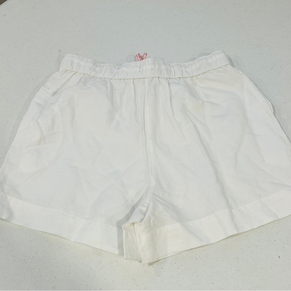 Vineyard Vines Linen Tie Waist Short White cap LARGE NWT - Picture 10 of 12